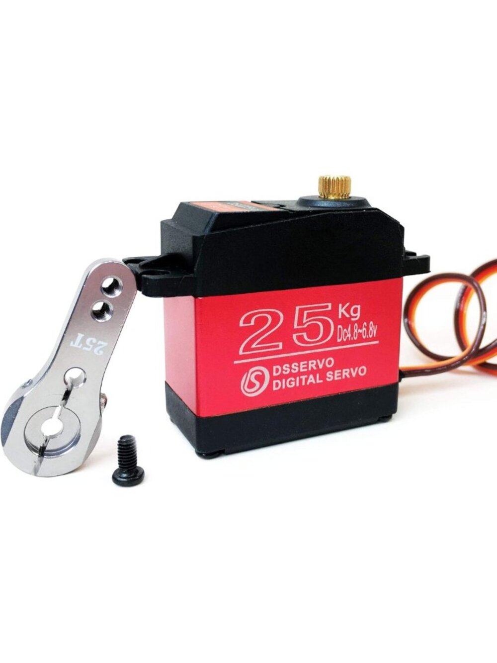 High Torque 25kg RC Digital Servo - Fast, Full Metal Gear, Waterproof, 180°